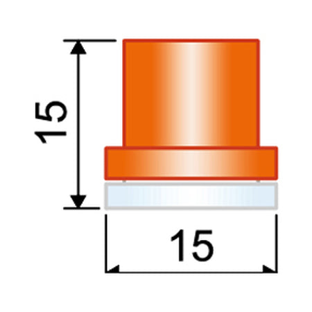 ORANGE HOLLOWCONE CERAMIC 40°