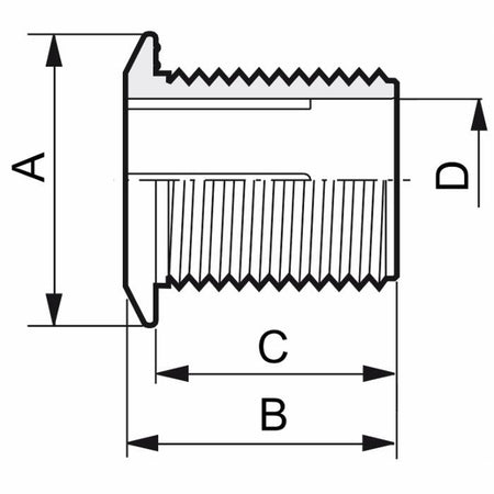 ARAG TANK OUTLET 1 1/4" POLY