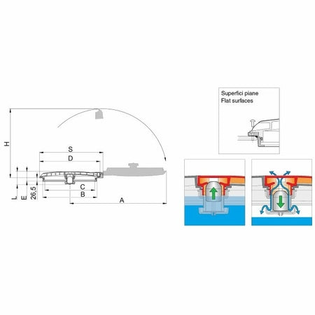 ARAG 455MM HINGED TANK LID 356060