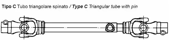 PT0 DRIVE SHAFT CAT 6 X 1200MM
