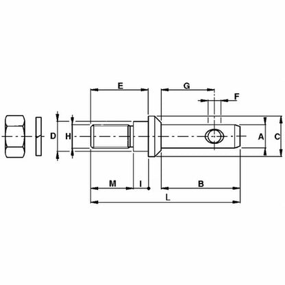 CAT 1 IMPLEMENT MOUNTING PIN