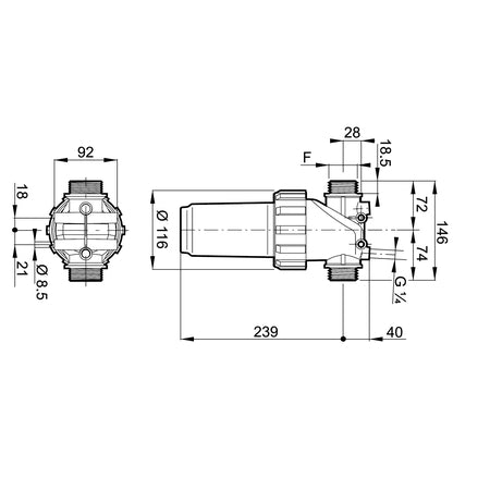 LINE FILTER 1"1/2