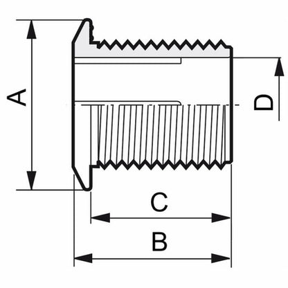 ARAG TANK OUTLET 1 1/4" POLY