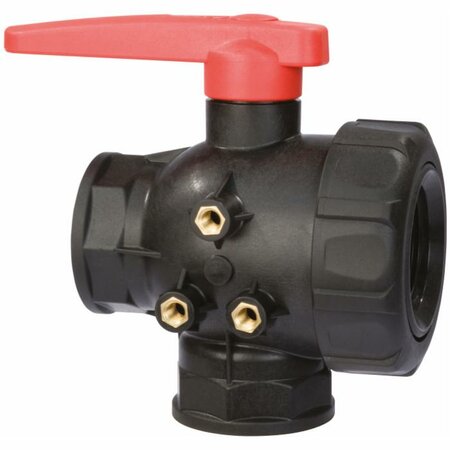1/2BSP THREE WAY BALL VALVE 16BAR