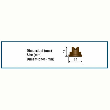 BROWN  FLAT NOZZLE 110°