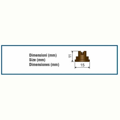 BROWN  FLAT NOZZLE 110°