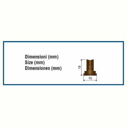 BLUE Fan low drift nozzles CFA