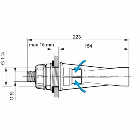 1/2"BSP AGITATOR 2MM