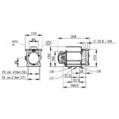 PIUSI SELF-PRIMING ELECTRIC PUMP FOR DIESEL TRANSFER BY-PASS 3000 12V