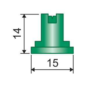 YELLOW WIDE RANGE FAN NOZZLE